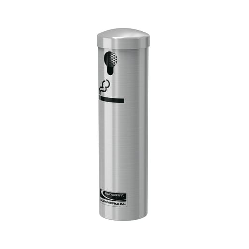Suncast Commercial Outdoor Smokers Ashtray Receptacle, Silver